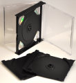 24mm Quadruple CD case Black (Unassembled)